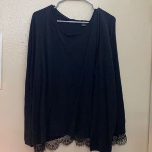 Lame Bryant Long Sleeve Sweater